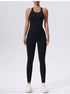 Sleeveless Vest Fitness Sports One-piece Tights For Women