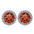 925 Sterling Silver Stud Earrings 1 Karat Moissanite