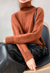 Autumn And Winter High Neck Cashmere Sweater Women Lazy Thick Plus Size Twisted Sweater