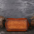 Genuine Leather Embossed Messenger Top Handle Bag