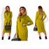 Plus size women's long sleeve dress