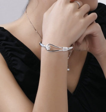 925 silver plated cherry bracelet