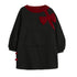 Fashionable bowknot black sweater women