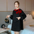 Fashionable bowknot black sweater women