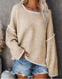 Round Neck Sweater Loose Large Size Fashion Women