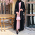 Muslim Solid Color Beaded Middle Eastern Robe Dress