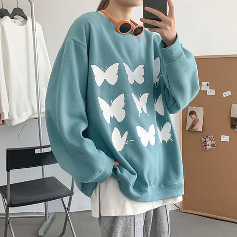 Harajuku Style Plus Fat Plus Size Sweater Women