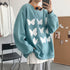 Harajuku Style Plus Fat Plus Size Sweater Women