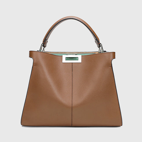 European And American Style Bucket Leather Handbag