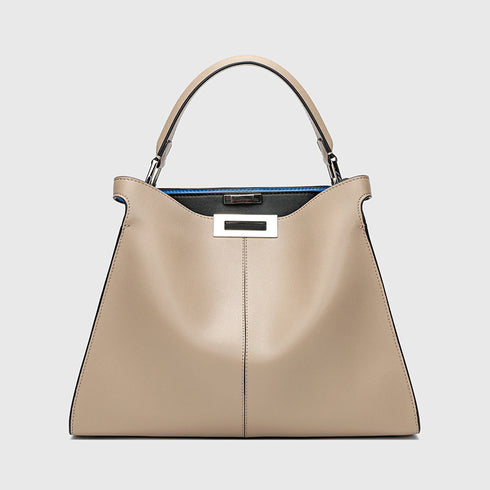 European And American Style Bucket Leather Handbag