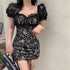 Plus Size Lacy Sweetheart Neckline Dress