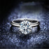 925 silver ring with Moissanite stone