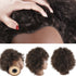 Black real human hair model