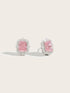 1 pair of S925 silver earring with gift box packaging