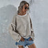 Round Neck Sweater Loose Large Size Fashion Women