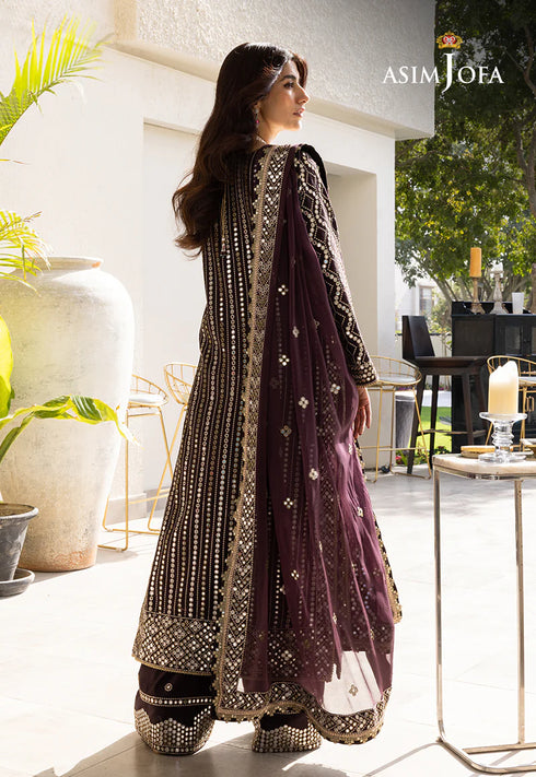 AJJH-01 EMBROIDERED RAW SILK 3 PCS