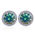 925 Sterling Silver Stud Earrings 1 Karat Moissanite