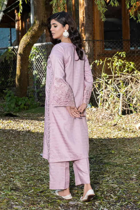 2PC Stitched Embroidered Bana Dora Linen Shirt and Trouser KLE-RTW-3624