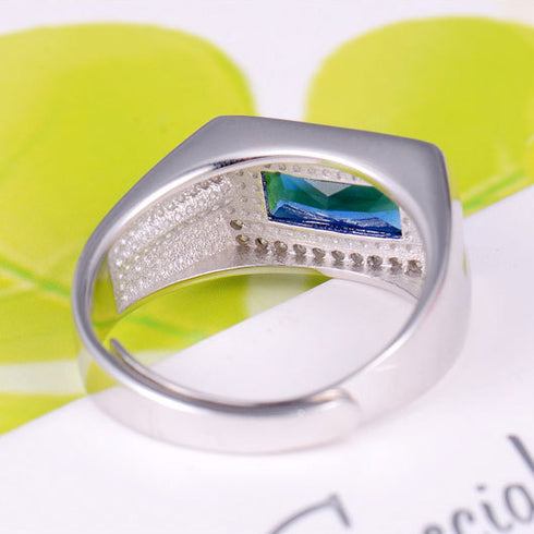 Adjustable Kyanite Ring for Men