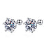 Earrings 925 Sterling Silver High-grade Six-claw Moissanite Earrings