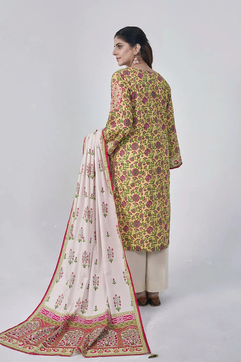 3PC Stitched Embroidered Lawn Suit KL-RTW-3073