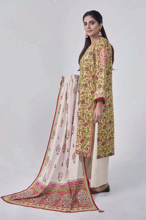 3PC Stitched Embroidered Lawn Suit KL-RTW-3073