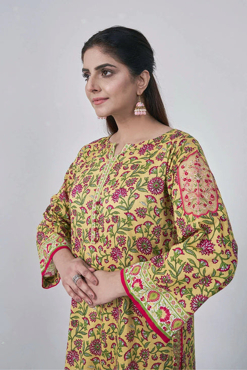 3PC Stitched Embroidered Lawn Suit KL-RTW-3073