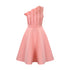 Plus Size High Waist Ruffles Dress