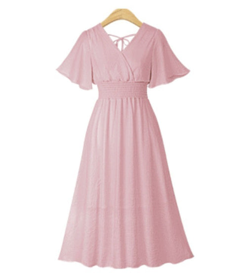 Women's plus size chiffon dress