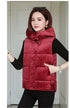 Slim-fit Winter Gold Velvet Cotton-padded Jacket Short Vest Warm Coat For Women