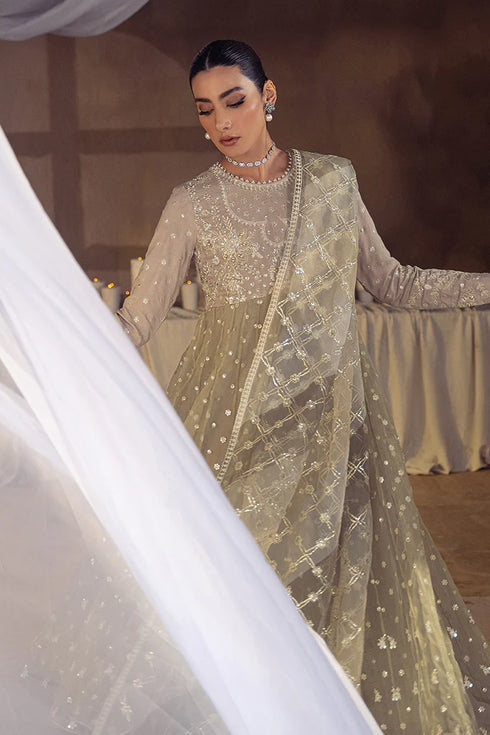 NOOR-E-CHASHM-3PC ORGANZA EMBROIDERED PRET