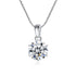 Fashion Six Prong Moissanite Pendant Necklace