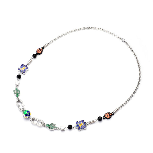 Cactus Horseshoe Necklace For Men And Women