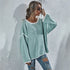 Round Neck Sweater Loose Large Size Fashion Women