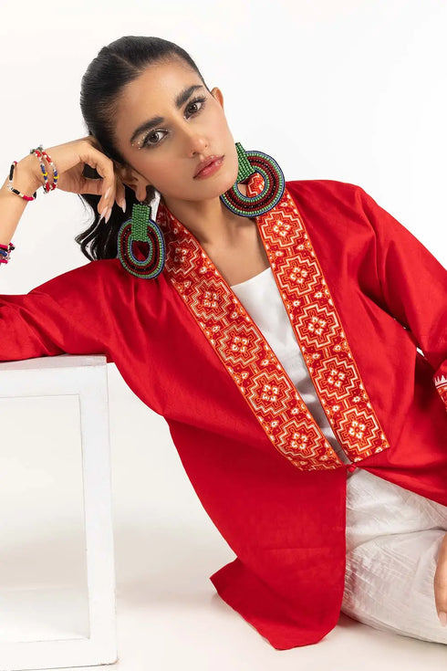 Dobby Screen Printed Kurti GLS-23-225