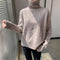Autumn And Winter High Neck Cashmere Sweater Women Lazy Thick Plus Size Twisted Sweater