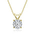 925 Silver Moissanite Necklace Clavicle Chain Ladies