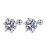 Earrings 925 Sterling Silver High-grade Six-claw Moissanite Earrings