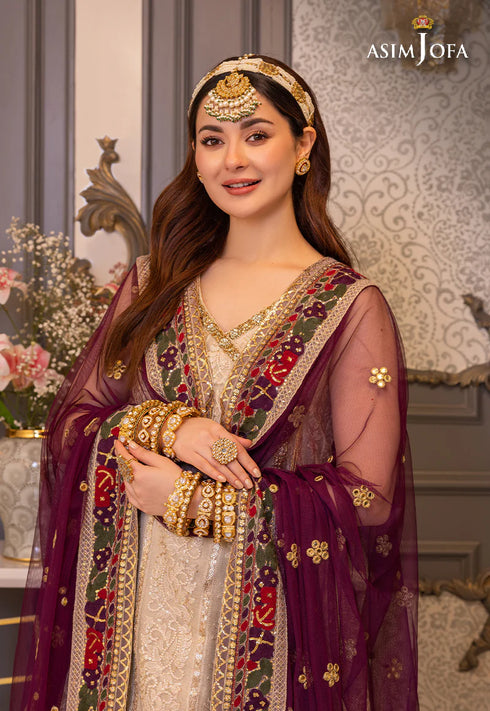 AJHJ-24 EMBROIDERED KHADDI NET 3 PCS