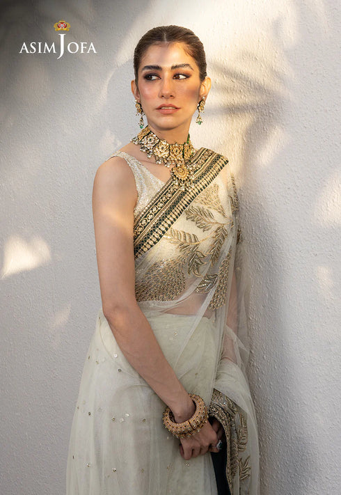 AJJH-09 EMBROIDERED POLY NET 3 PCS