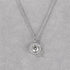 1 Karat Moissanite Pendant Round Bag Necklace
