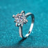 925 Sterling Silver Microset 1 Carat Moissanite Ring