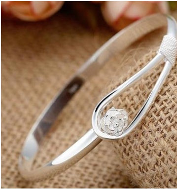 925 silver plated cherry bracelet