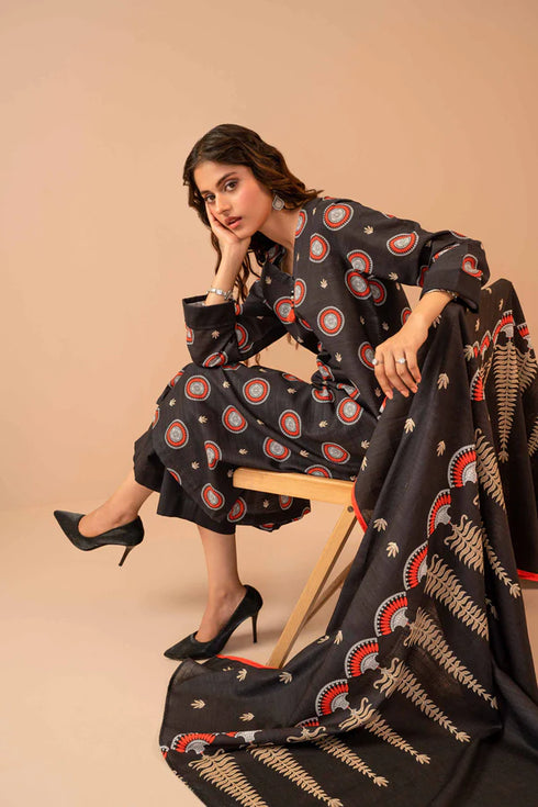 Stitched by Women Dresses | 3 Piece - Printed Suit - 42303288