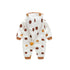 Cotton Printed Baby Hooded Crawling Bodysuit