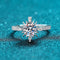 925 Sterling Silver Microset 1 Carat Moissanite Ring