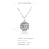 1 Karat Moissanite Pendant Round Bag Necklace