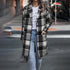 Autumn And Winter Long Single-breasted Lapel Shirt Coat Woolen Coat