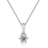 925 Silver Inlaid Moissanite Water Drop Necklace