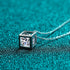 Moissanite Diamond Necklace Square Pendant